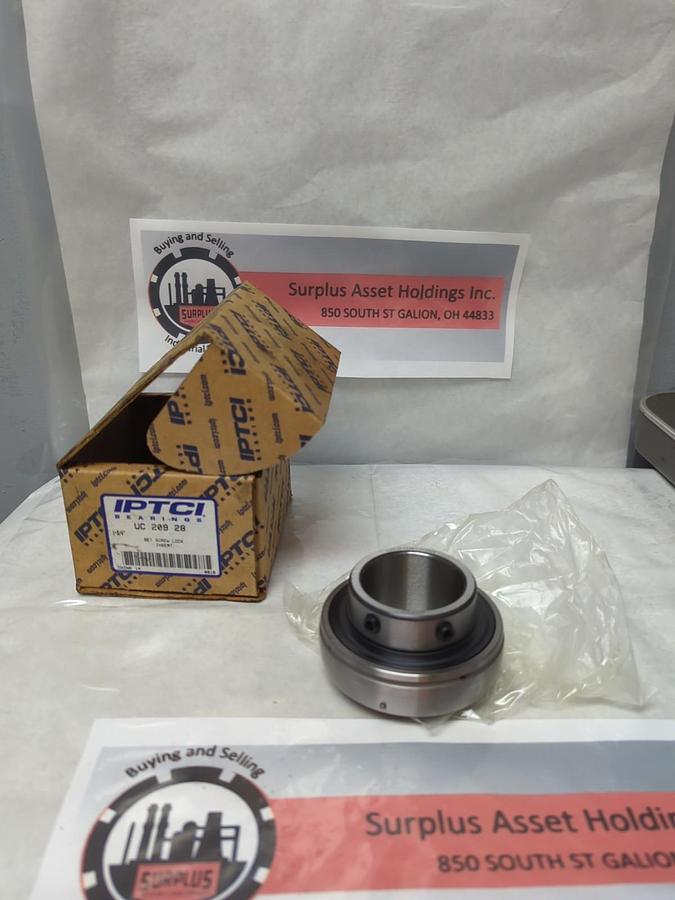 IPTCI,U209-28,SET SCREW LOCKING INSERT BEARING 1-3/4 INCH NOS