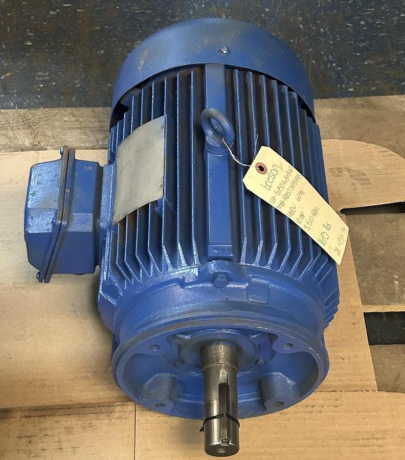 Used LEESON,G150163.60,MOTOR 10HP 208-230/460V 3510RPM 3PH 215TC FRAME