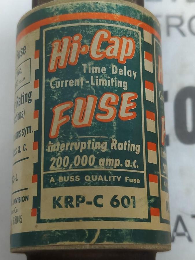 BUSSMANN,KRP-C 601,601 AMP HI-CAP CURRENT LIMITING FUSE NOS