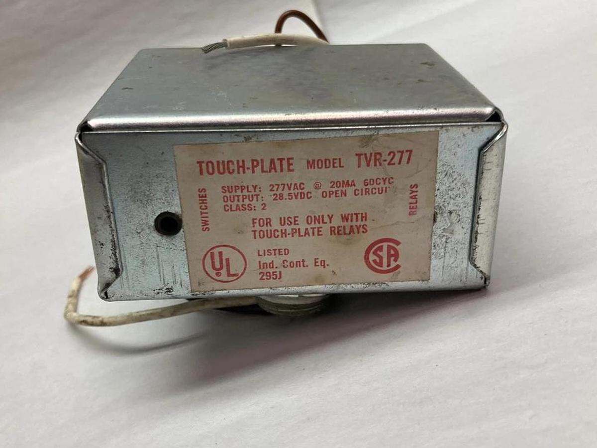 Used Touch-Plate,TVR-0277,Volt Transverter 277VAC 20MA 60Cycles