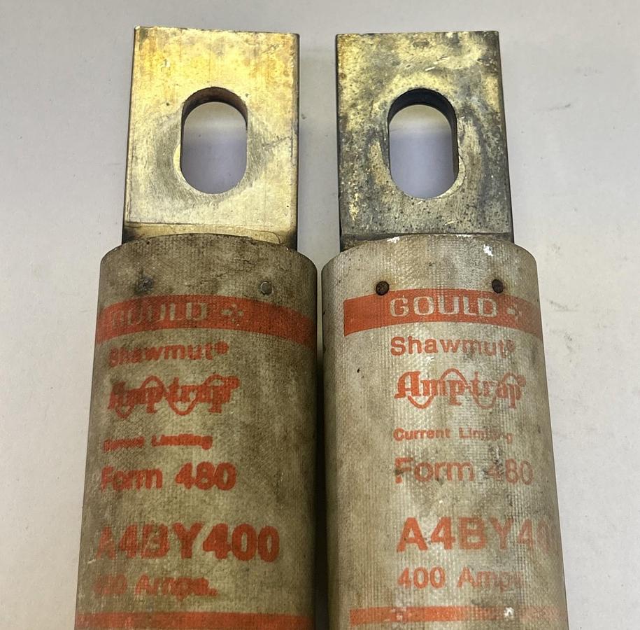 Used GOULD SHAWMUT,A4BY400,FUSE 400A 600V LOT OF 2
