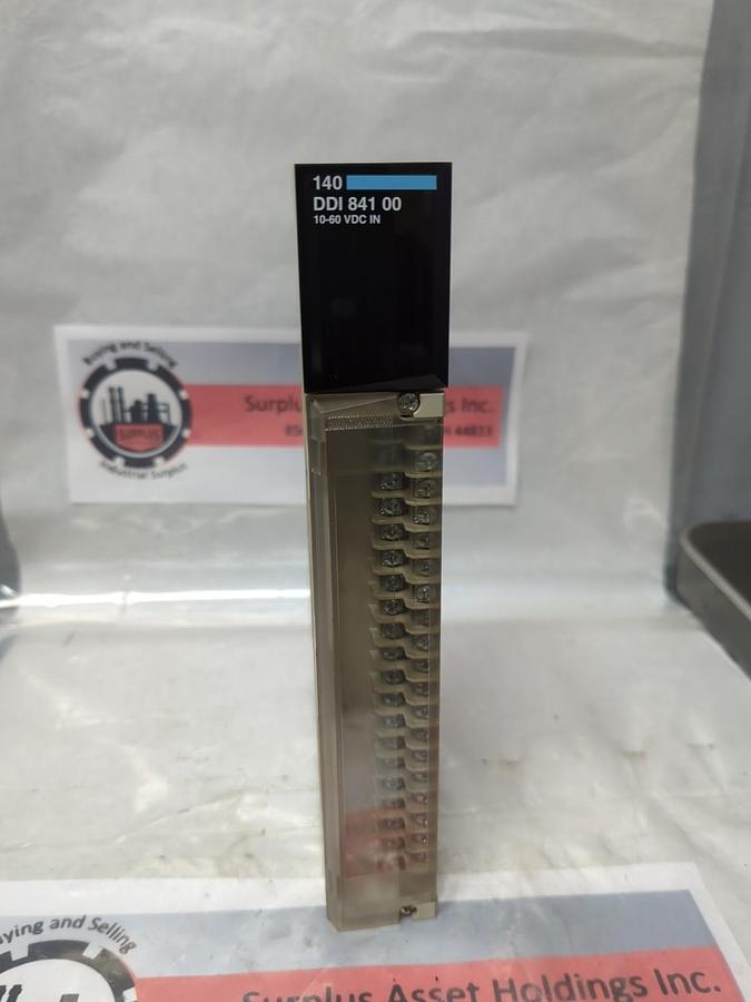 Used SCHNEIDER AUTOMATION,140 DDI 841 00,TSX QUANTUM INPUT MODULE USED