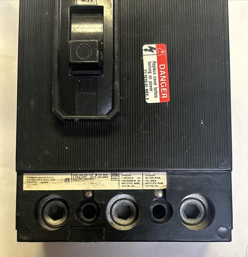 Used ITE,QJ3-B175,CIRCUIT BREAKER 175A 240V 3P