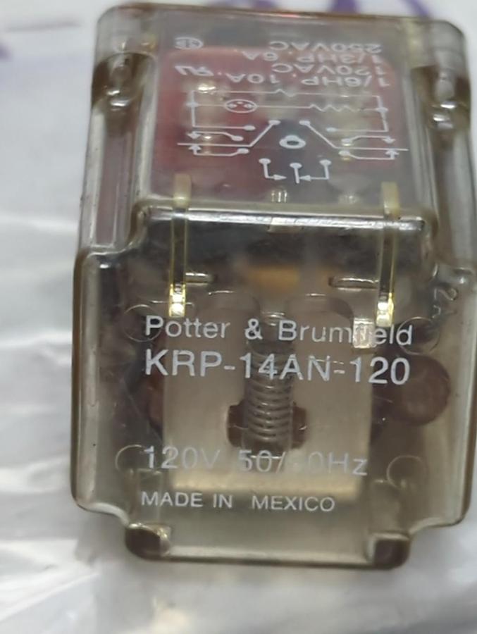 Used P&B,KRP14AN-120,PLUG IN RELAY 11-PIN LOT OF 3 PRE-OWNED