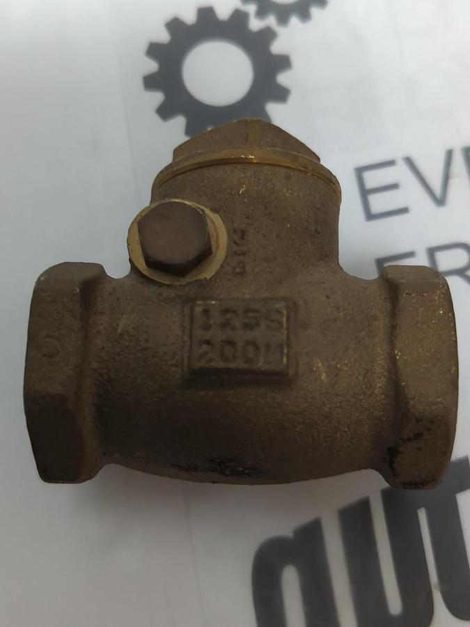 MILWAUKEE,125S 200W,3/4 INCH SWING CHECK VALVE LOT OF 2 NOS