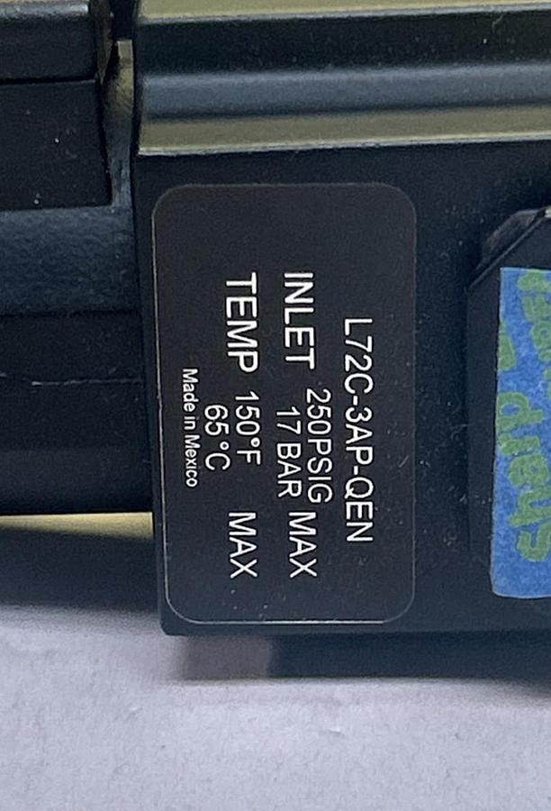 Used NORGREN,L72C-3AP-QEN / F72G-3AN-AE1,LUBRICATOR FILTER ASSEMBLY