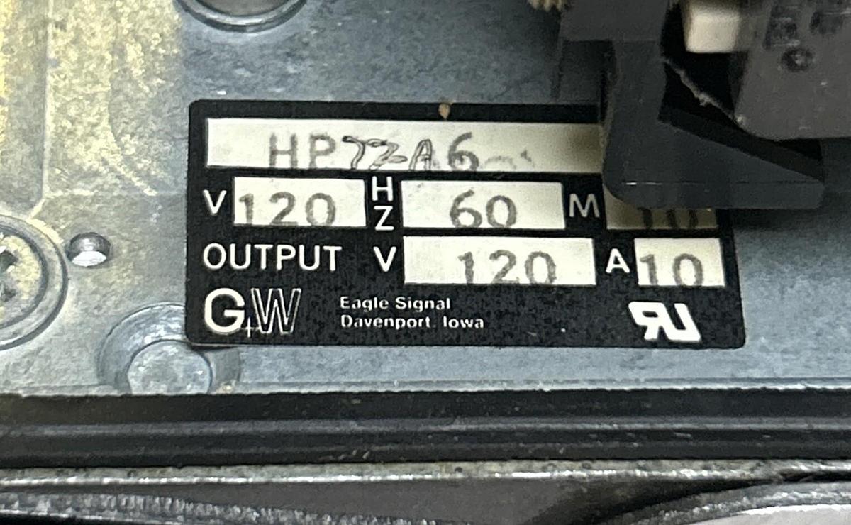 Used EAGLE SIGNAL,HP77A6,ELECTRIC REPEAT CYCLE TIMER 0-150 MINUTES