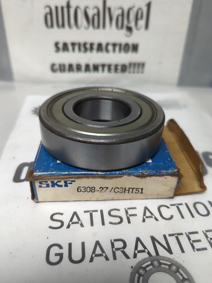 SKF,6308-27/C3HT51,DEEP GROOVE BALL BEARING DOUBLE SEALED NOS