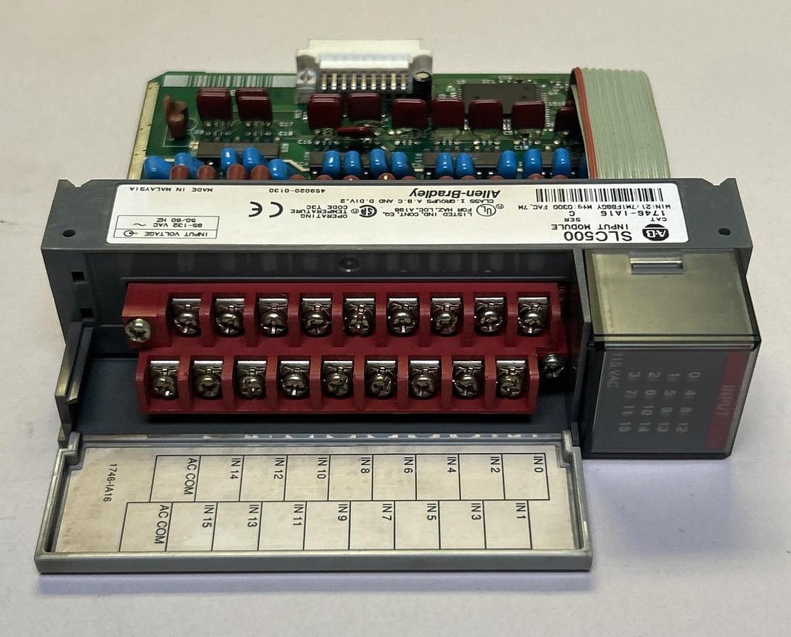 Used ALLEN BRADLEY,1746-IA16,SLC500 INPUT MODULE LOT OF 3