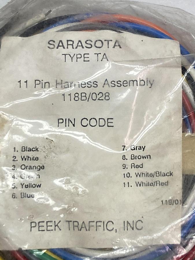 Used Sarasota,118B/028 Type TA,11-Pin Harness Assembly