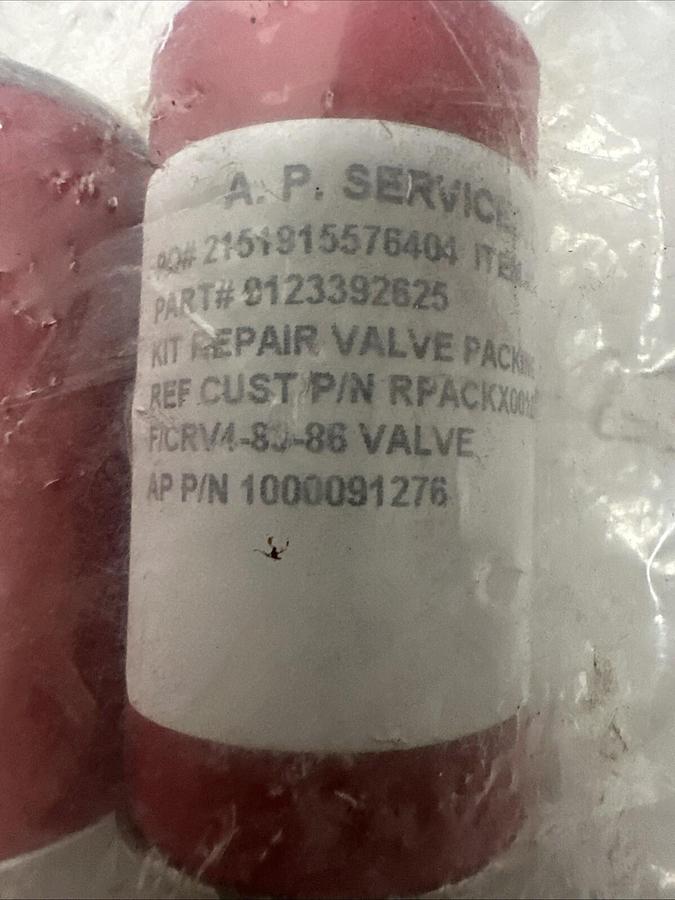 Used AP Services,012332625,Valve Packing Repair Kit for F/CRV4-83-86 Valve