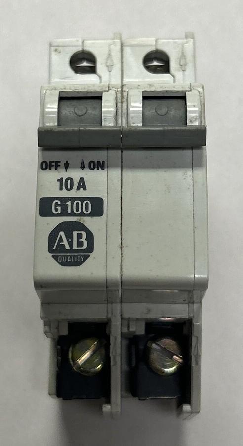Used ALLEN BRADLEY,1492-CB2G100,CIRCUIT BREAKER 10A NEW