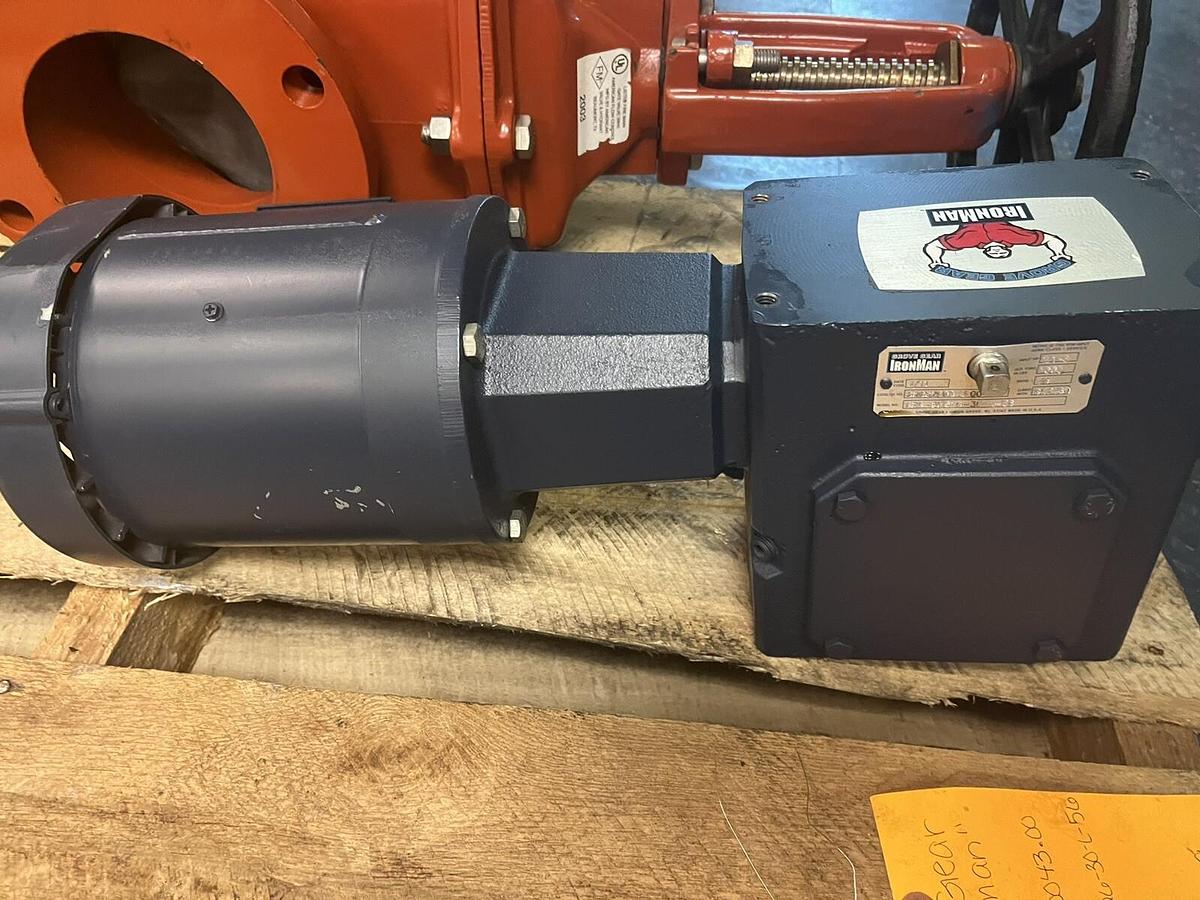 Used IRONMAN,GRG-BM826-30-L-56,GEAR MOTOR 3/4HP RATIO 30