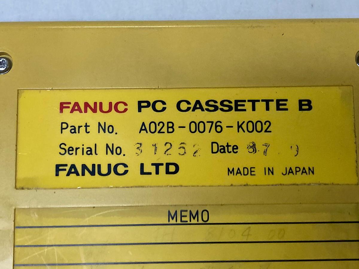 Used Fanuc,A02B-0076-K002,PC Cassette B