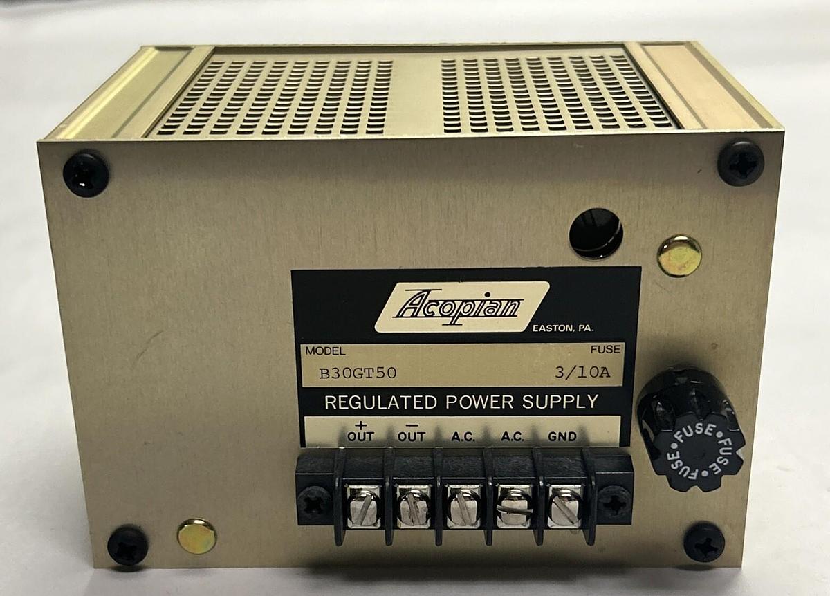 ACOPIAN,B30GT50,POWER SUPPLY NOS