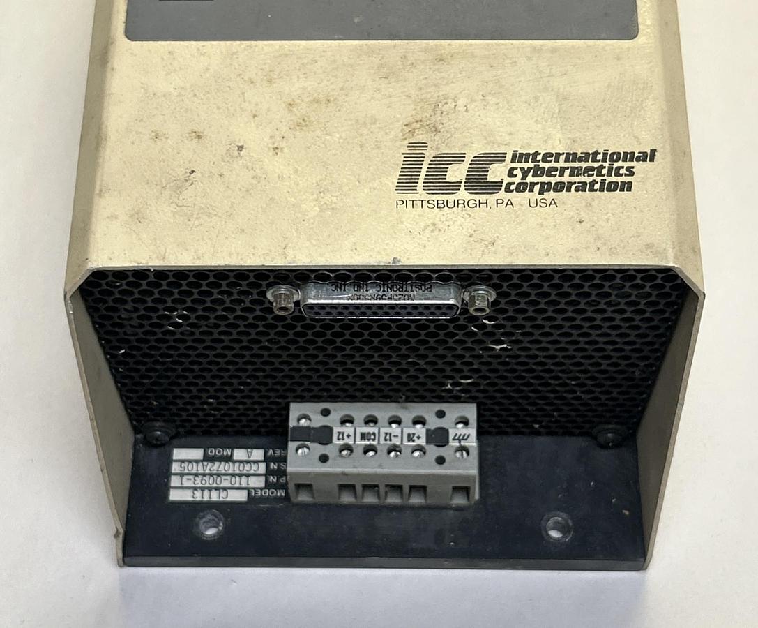 Used ICC,110-0093-1,BRUSHLESS SERVO DRIVE CONTROLLER