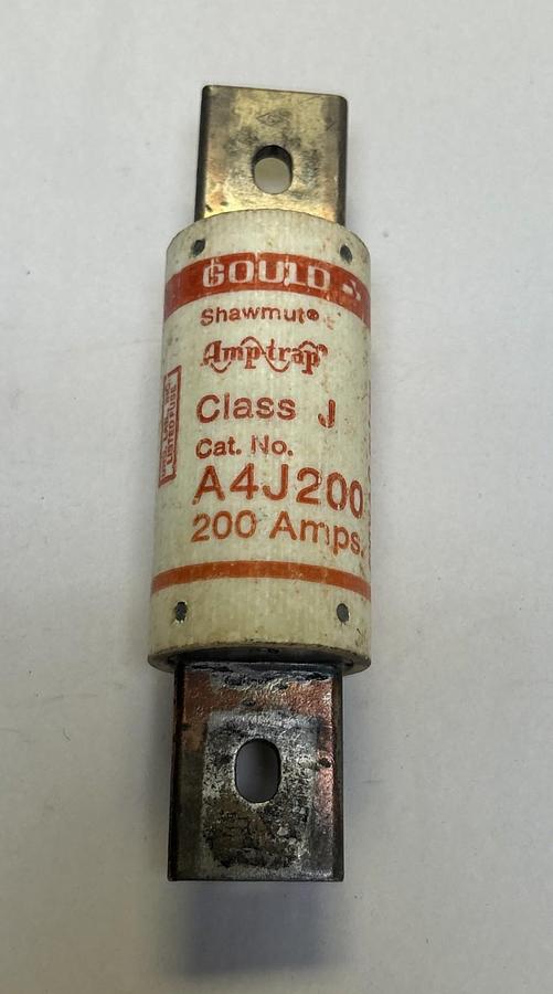 Used GOULD SHAWMUT,A4J200,AMP-TRAP FUSE 200A 600V