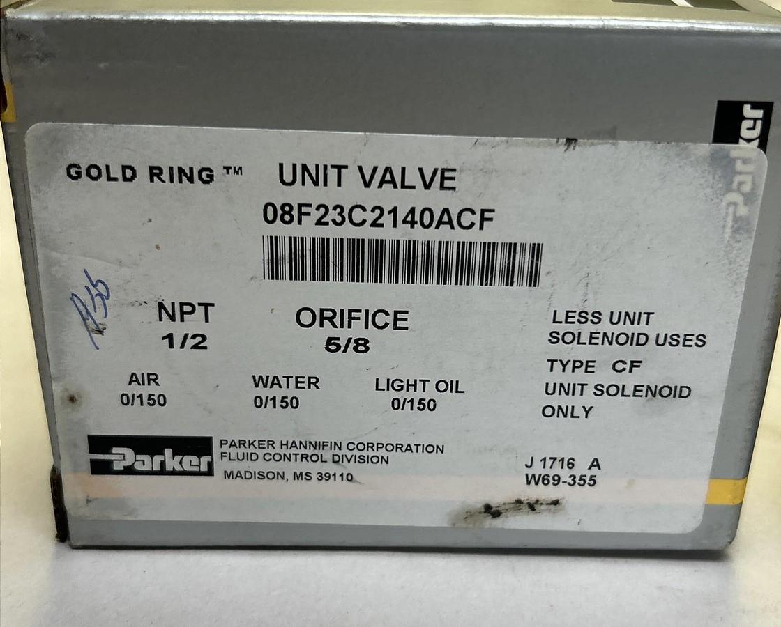 PARKER,08F23C2140AFC,SHUTOFF VALVE NOS
