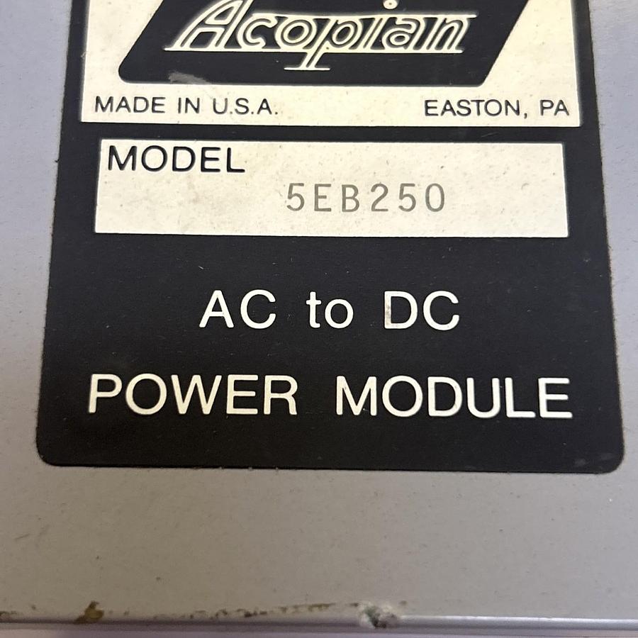 Used ACOPIAN,5EB250,AC TO DC POWER MODULE