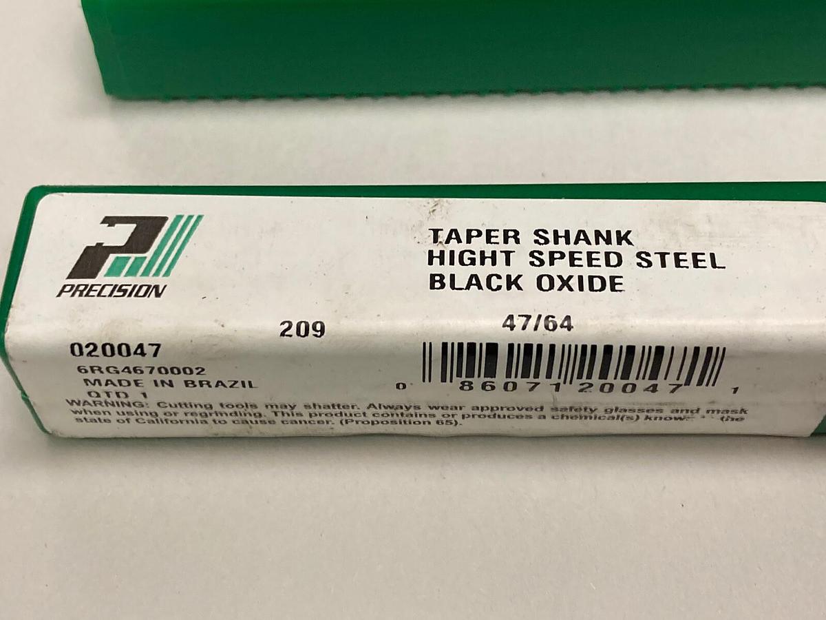 Precision,20947,47/64 INCH HSS Twist Drill Bit