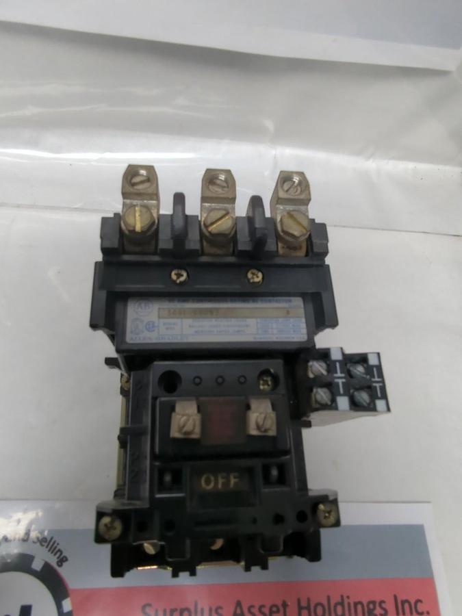 Used ALLEN BRADLEY,500L-C0D93,SERIES A 60A CONTINUOUS RATING AC CONTACTOR PRE-OWNED