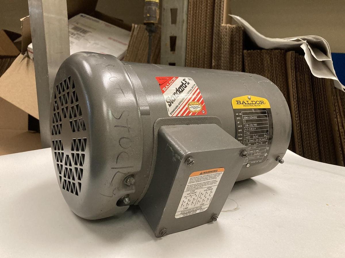 Used Baldor,35W21Z543H2,3-Phase Industrial Motor 2HP 1750RPM 145TC