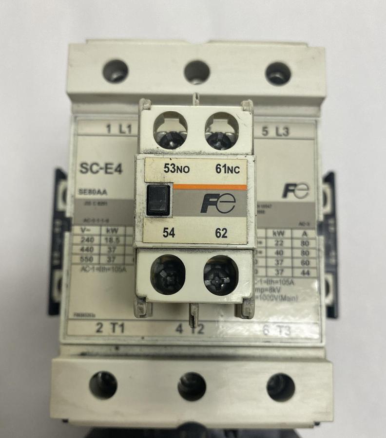 Used FUJI,SC-E4,CONTACTOR WITH TK-E3 OVERLOAD RELAY