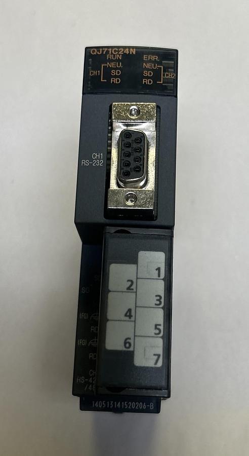 Used MITSUBISHI,QJ71C24N,COMMUNICATION MODULE