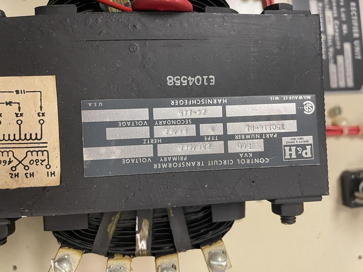 P&H,100E7723-6,CRANE RECTIFIER UNIT 460V 0.5KVA 500VA PRI 460V SEC 115/24V