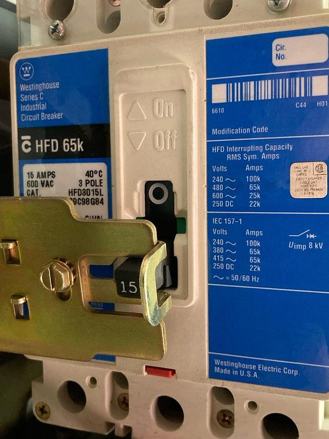 Used Allen Bradley,2103L,Size 1 Starter MCC Bucket 15A Breaker