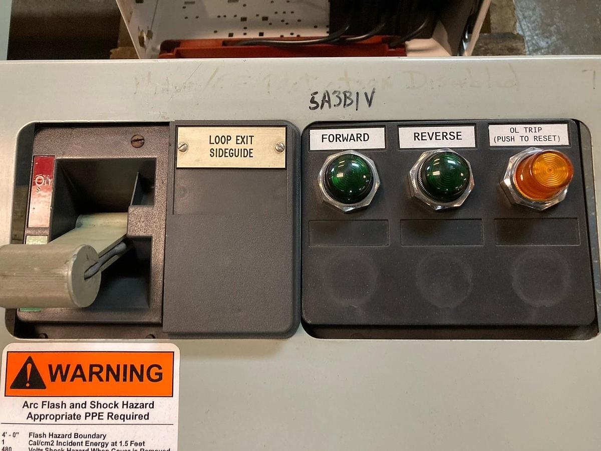 Used Cutler Hammer,Size 2,24 INCH MCC Reversing Starter Feeder Bucket 480V 60Hz