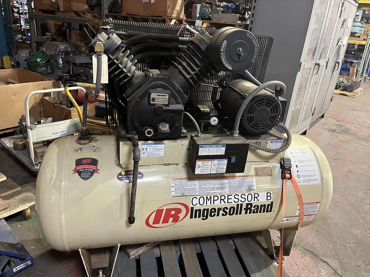 Used INGERSOLL RAND,2545E10, AIR COMPRESSOR 10HP 2 STAGE 230/460V 3PH