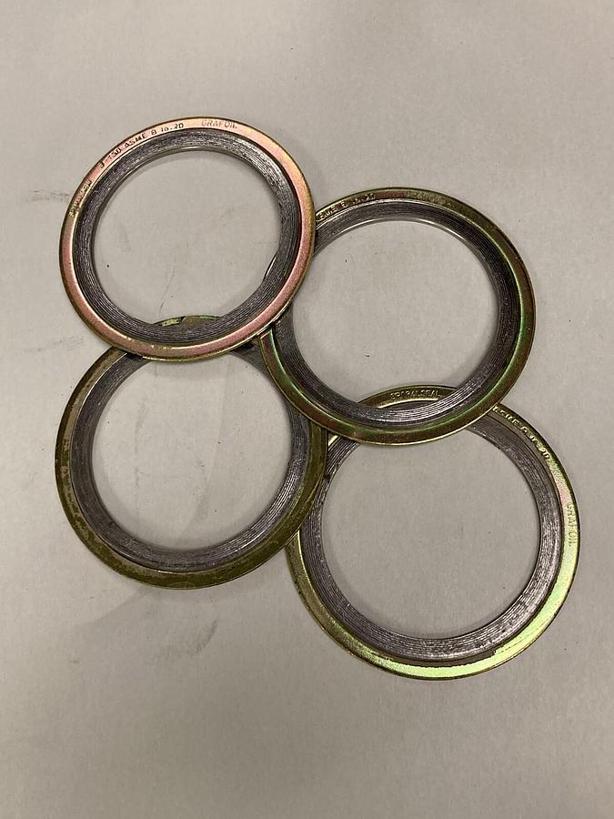 Used Grafoil,B16.20,Flex Seal Spiral Wound 4 Inches 3-150 ASME Lot of 4