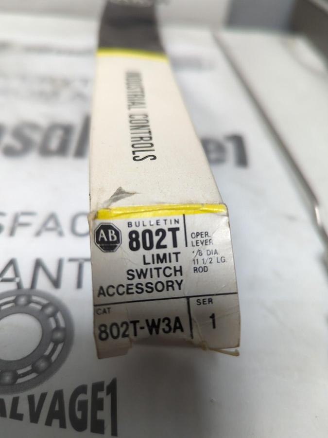 ALLEN BRADLEY,800T-W3A,LIMIT SWITCH LEVER 1/8 IN DIA 11-1/2 IN LNG NOS