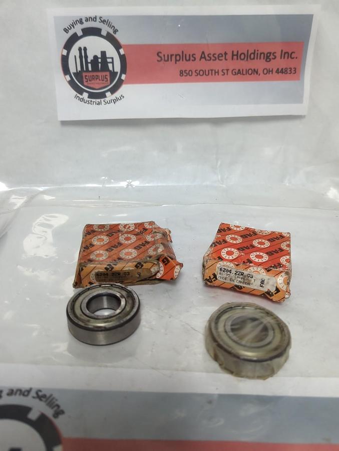 FAG,6204 2ZRC3,SHIELDED BALL BEARING LOT 20X47X14MM OF 2 NOS
