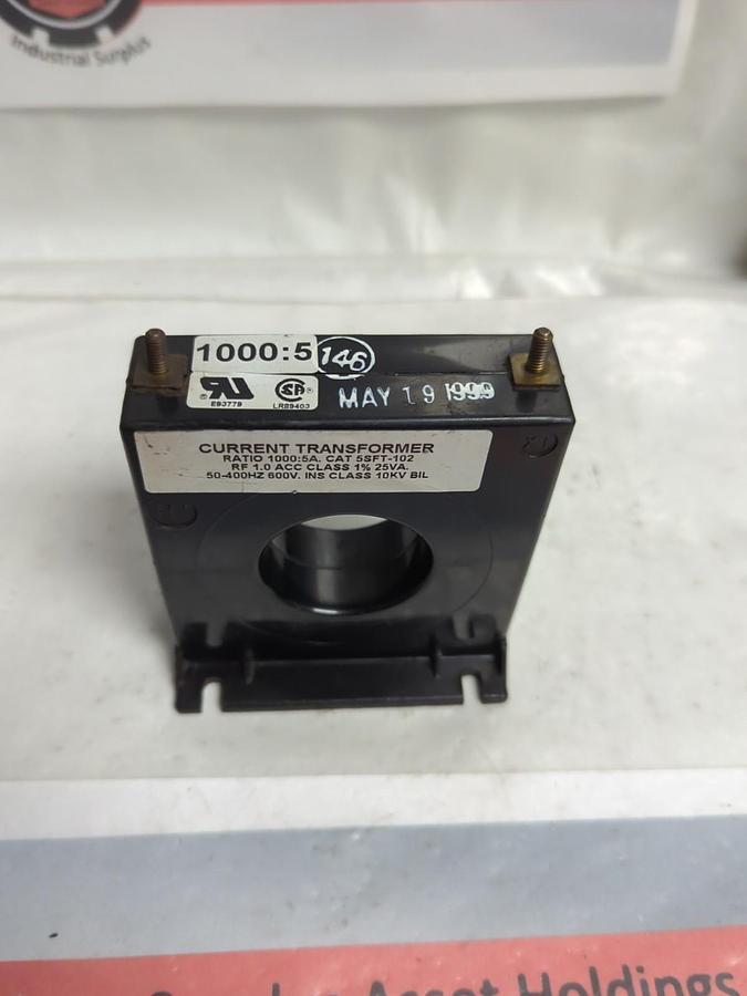 Used UNBRANDED,5SFT-102,CURRENT TRANSFORMER PRE-OWNED