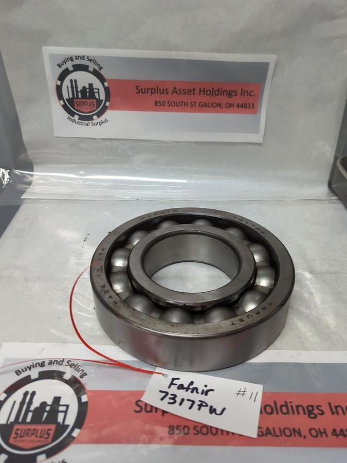 Used FAFNIR,7317PW,THRUST BALL BEARING PRE-OWNED