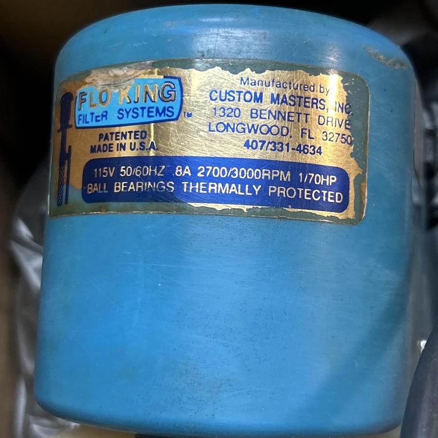 Used FLO KING,049344,VERTICAL IMMERSIBLE PUMP 1/70HP 115V