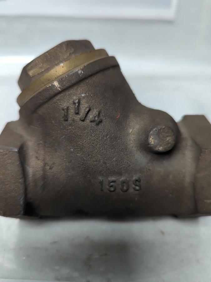 Used WCI,150S 1-1/4,SWING CHECK VALVE 1-1/4 INCH PRE-OWNED