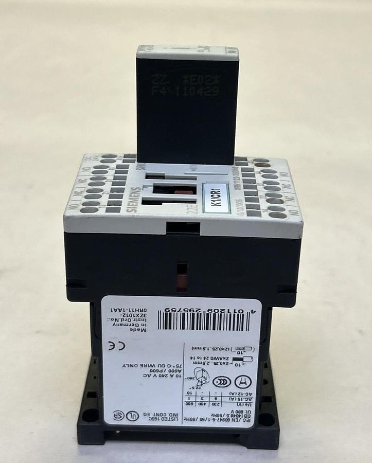 Used SIEMENS,3ZX1012-0RH11-1AA1,CONTACTOR