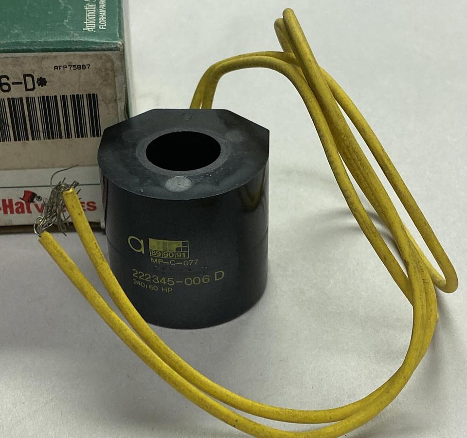Used ASCO,222345-006-D,COIL NEW