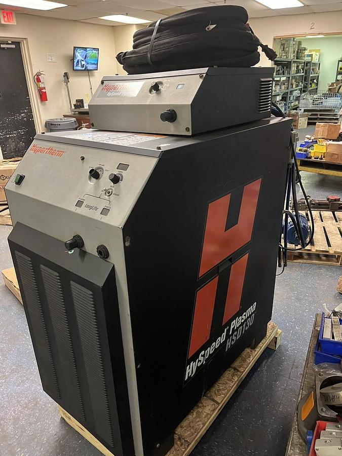 Used HYPERTHERM,HSD130,HYSPEED PLASMA CUTTING SYSTEM W/GAS CONSOLE