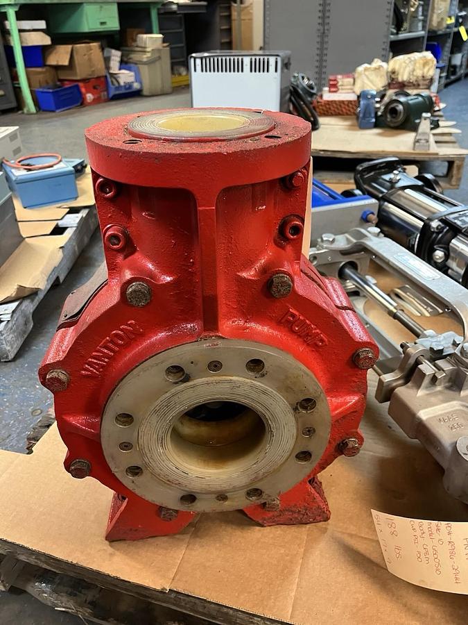 Used VANTON,CGA-PY3X4X10-OP,CHEMICAL THERMOPLASTIC CENTRIFUGAL PUMP IMP 8.8"
