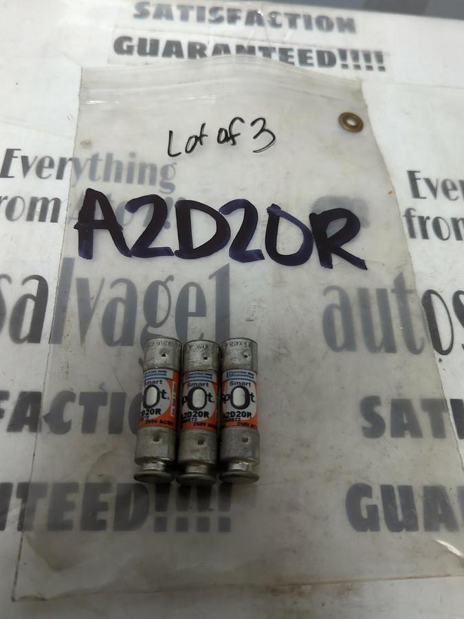 FERRAZ SHAWMUT,A2D20R,SMART-SPOT FUSES LOT OF 3 NOS