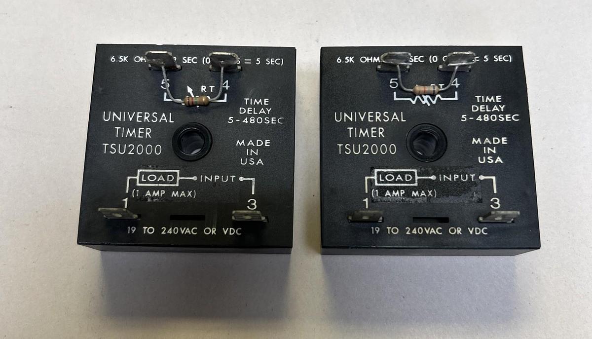 Used SSAC,TSU2000,UNIVERSAL SOLID STATE TIMER 5-480 SEC LOT OF 2