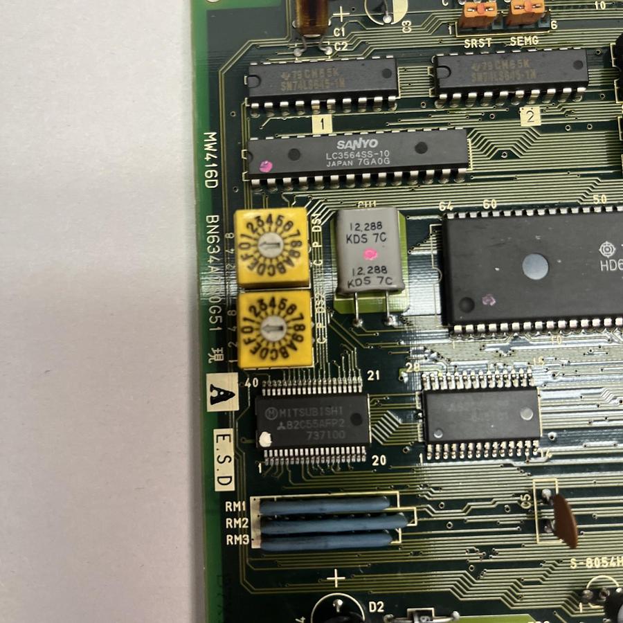 Used MITSUBISHI,MW416D-BN634A750G51,SER A CIRCUIT BOARD MW416