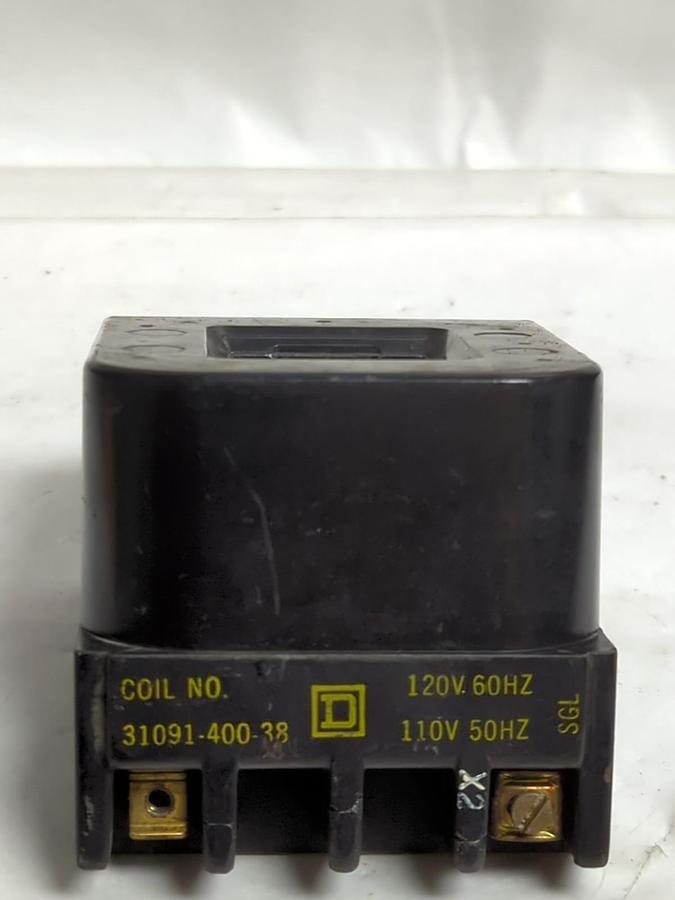 Used SQUARE D,31091-400-38,MAGNETIC COIL 120/110V 60/50HZ PRE-OWNED