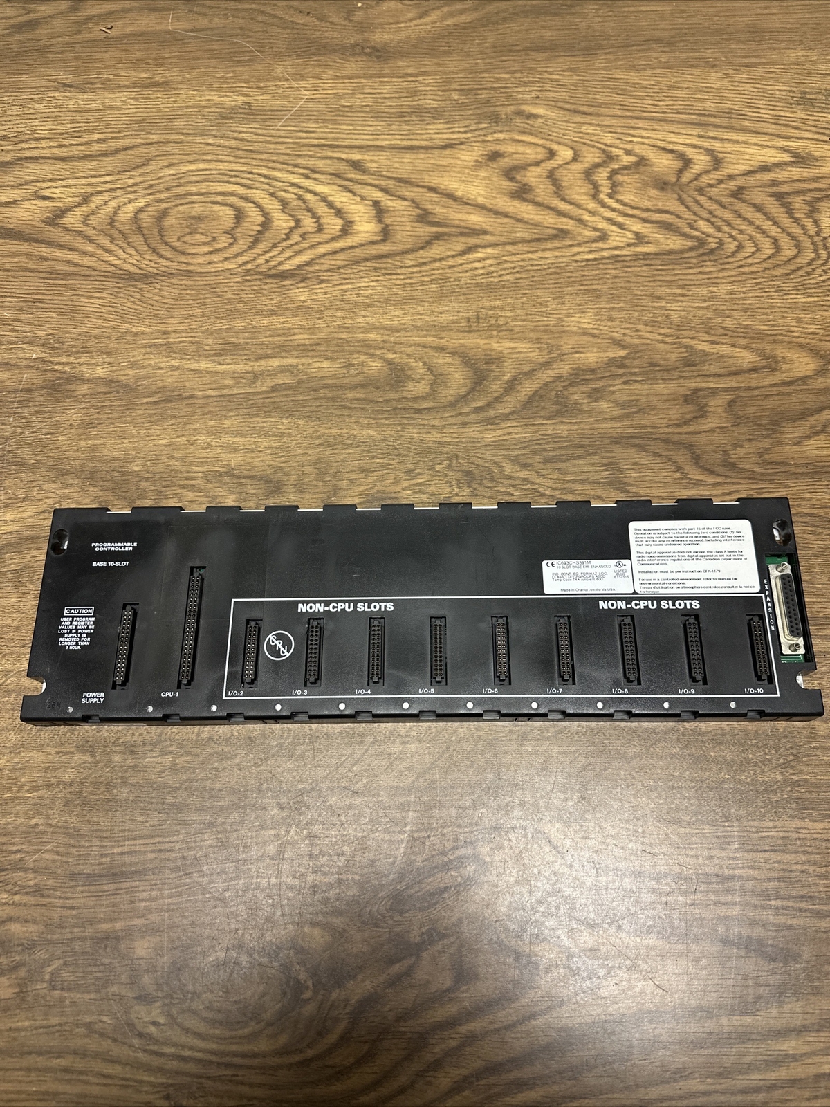 Used GE Fanuc,IC693CHS391M,10 Slot Base