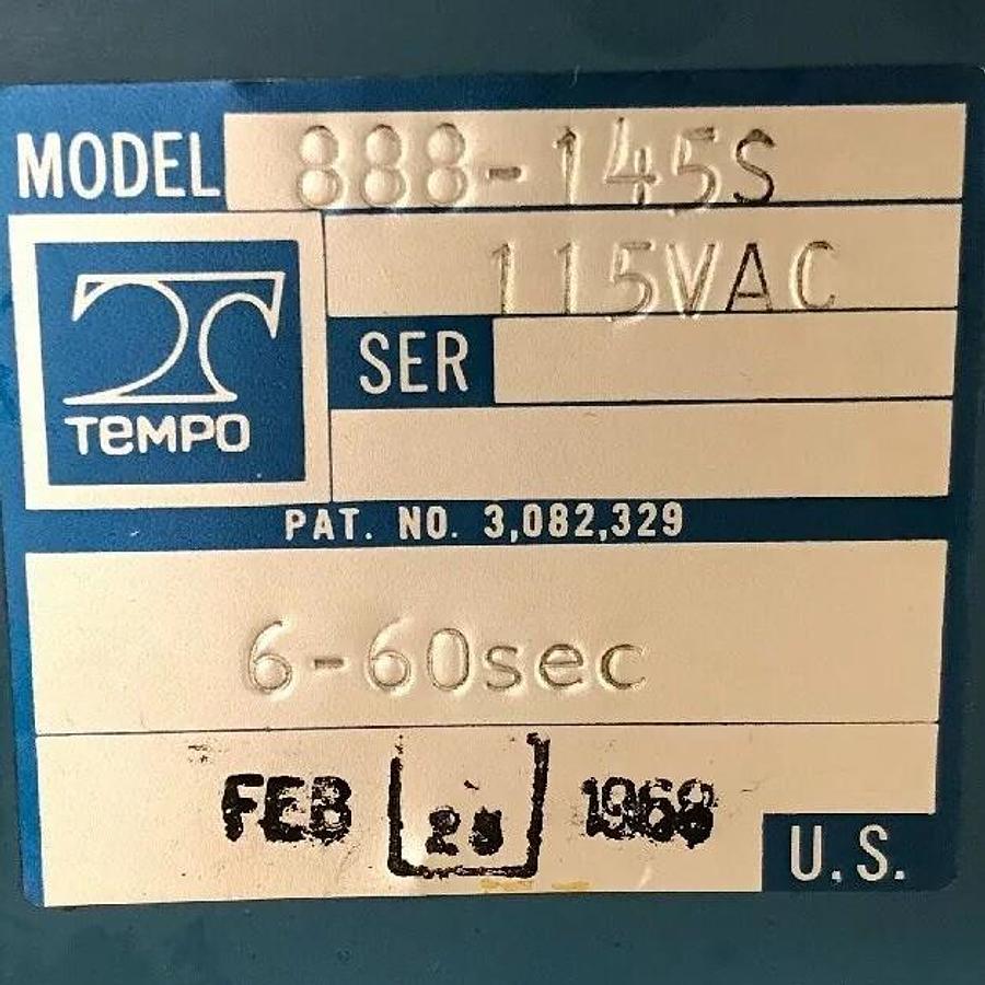 Tempo,888-145S,TIMER 115VAC 6-60 Sec