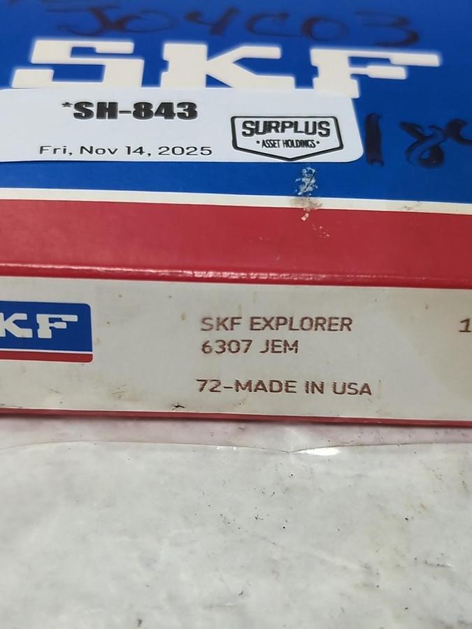 SKF,6307 JEM,DEEP GROOVE BALL BEARING NOS